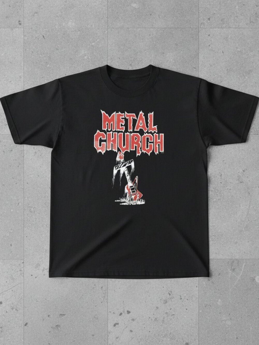 Vintage Metal Church Band T-Shirt Heavy Metal Thrash Rock Graphic Tee Unisex